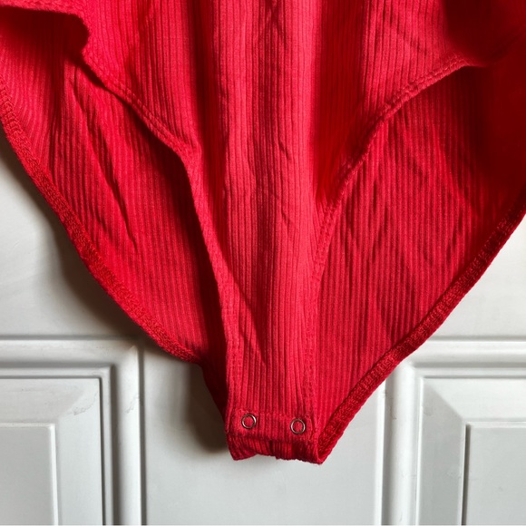 Forever 21 | Medium Pink Ribbed Long Sleeve Bodysuit - Picture 4 of 5